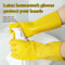 Durable Waterproof Latex Household Gloves HeavyDuty Dishwashing Home Cleaning Gloves 0