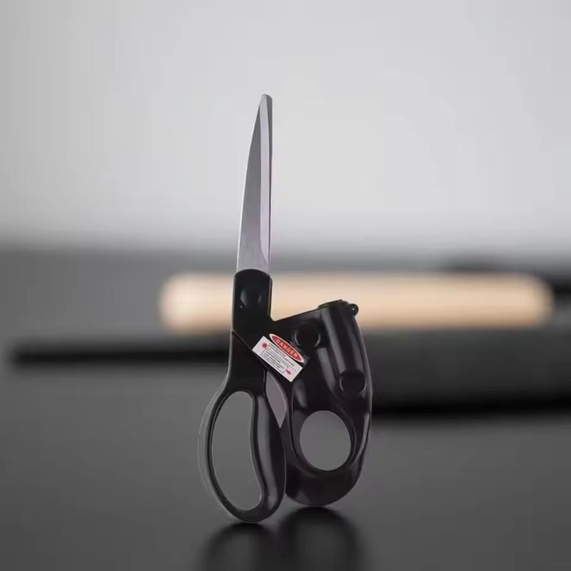 Professional LaserGuided StraightCut Scissors Precision Fabric Gift Wrapping Scissors 0