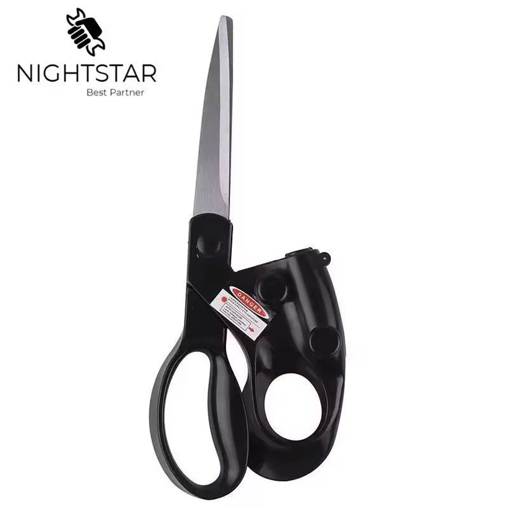 Professional LaserGuided StraightCut Scissors Precision Fabric Gift Wrapping Scissors 1
