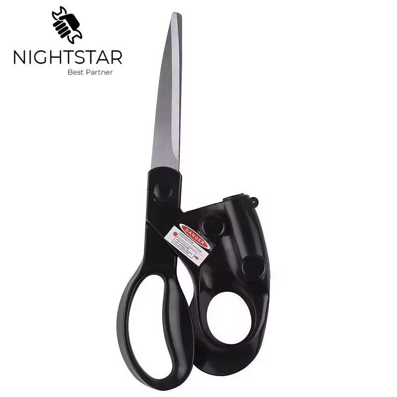 Professional LaserGuided StraightCut Scissors Precision Fabric Gift Wrapping Scissors 1