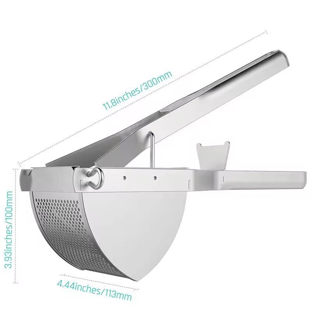 LMETJMA Stainless Steel Potato Ricer HeavyDuty Masher 3