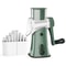 Compact 5in1 Rotary Cheese Grater Mandoline Slicer Multifunctional Vegetable Slicer Nut Chopper 7