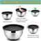 Premium Stainless Steel Mixing Bowl Set With Lids NonSlip Bases 3