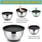 Premium Stainless Steel Mixing Bowl Set With Lids NonSlip Bases 3