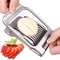 LMETJMA Premium Stainless Steel Egg Fruit Slicer QuickPrep Kitchen Cutter 0