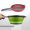 Silicone Collapsible Kitchen Colander SpaceSaving Pasta Veggie Strainer With Handle 5