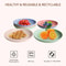 Lightweight Wheat Straw Dinner Plates Set Unbreakable Reusable FamilySafe Dining Plates 1