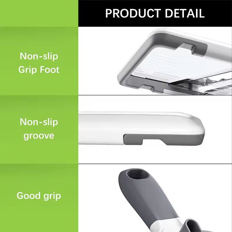 LMETJMA Adjustable Mandoline Vegetable Slicer Cheese Grater 5