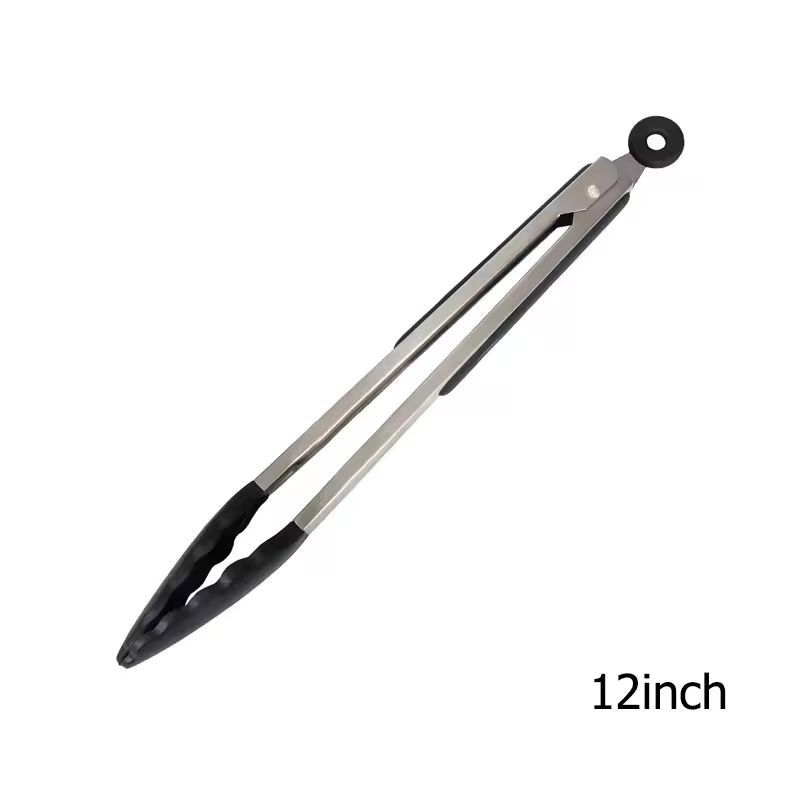 LMETJMA Premium Silicone Cooking Tongs 9 12 NonStick BPAFree HeatResistant BBQ Tongs 6