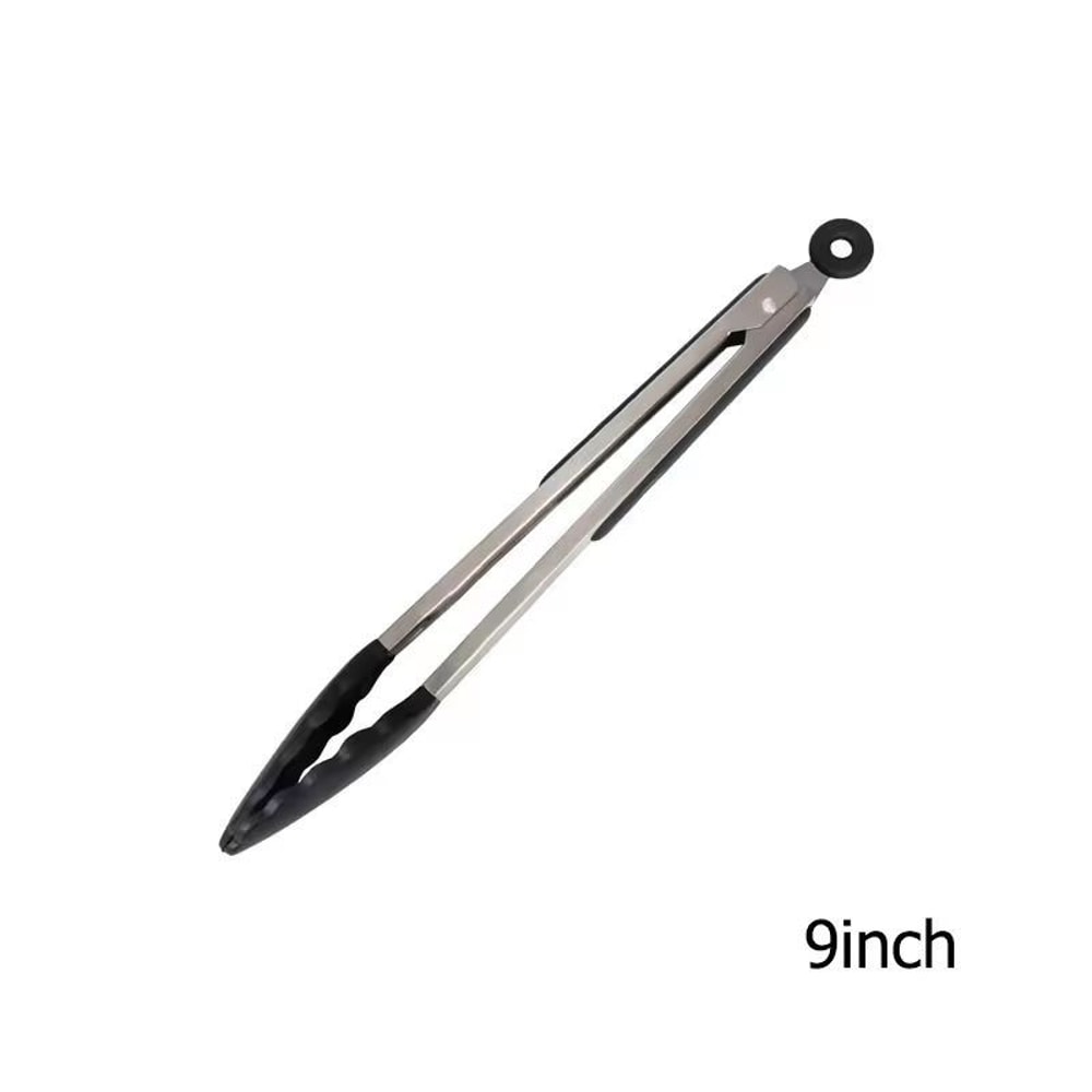 LMETJMA Premium Silicone Cooking Tongs 9 12 NonStick BPAFree HeatResistant BBQ Tongs 7