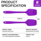 Everyday Pro 28 Cm Silicone SpoonSpatula HeatResistant Nonstick Baking Cooking Tool 1