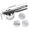 LMETJMA Premium Stainless Steel Potato Ricer Masher Manual 3Disc Press For Fluffy Mash And Smooth 3