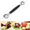 Premium DoubleEnded Melon Baller IceCream Scoop Stainless Steel Fruit Ball Spoon 0