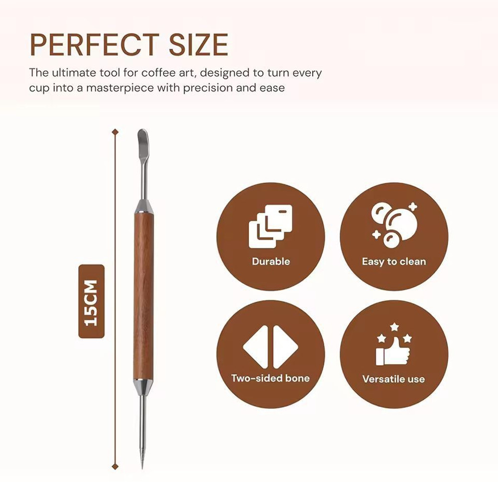 Ultimate Stainless Steel Latte Art Pen Precision Coffee Cappuccino Decorating Tool 1