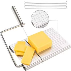 ultra-slice adjustable wire cheese cutter & block board