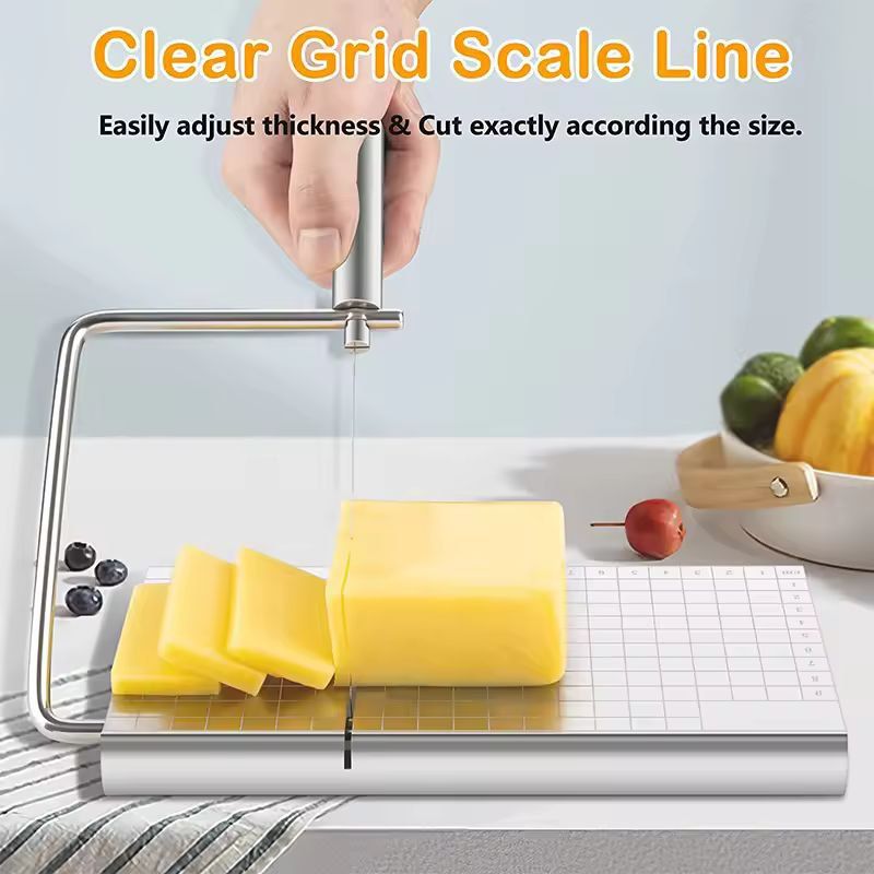 UltraSlice Adjustable Wire Cheese Cutter Block Board 1