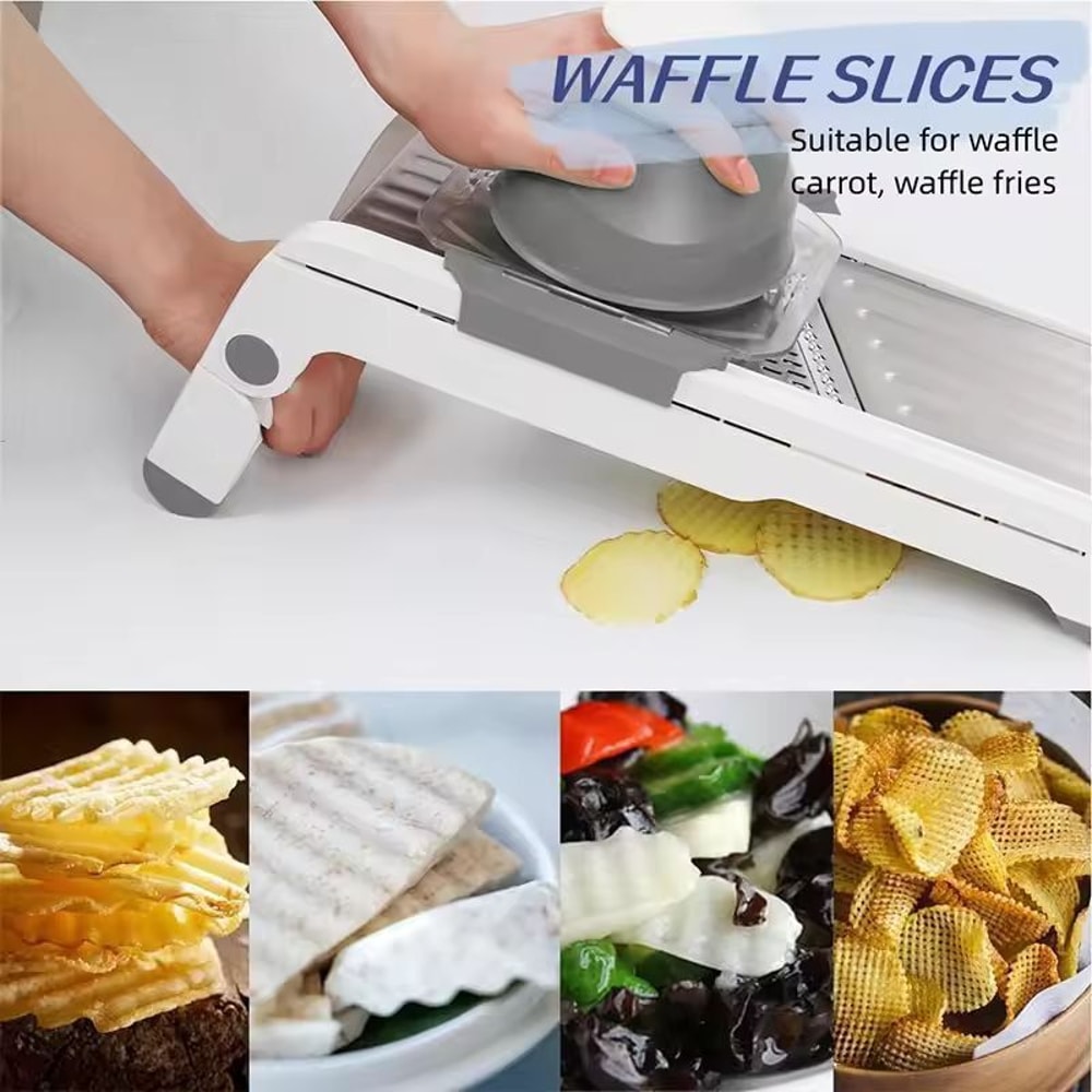 SmartSlice 18in1 Adjustable Mandoline Vegetable Julienne Slicer 4