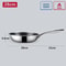 Premium StainlessSteel Hybrid Nonstick Frying Pan PFOAFree Skillet 8
