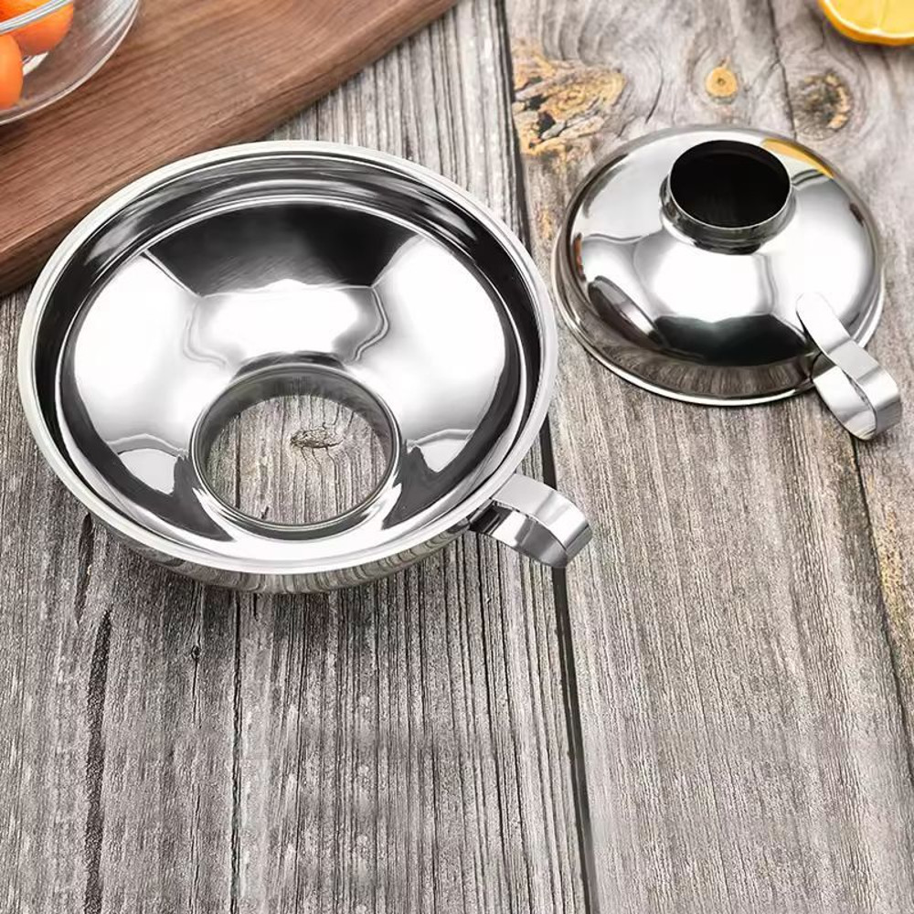 Premium Stainless Steel WideMouth Jar Funnel For Canning Storage 4