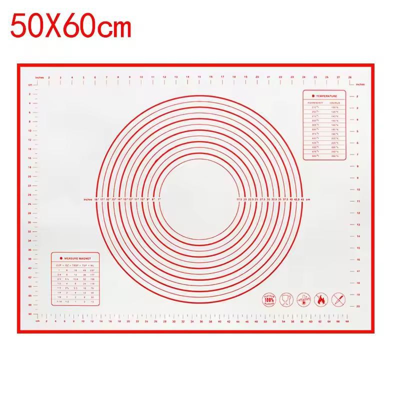 Premium Silicone Kneading Rolling Dough Mat Large NonStick Pastry Surface With Measurement Guides 18