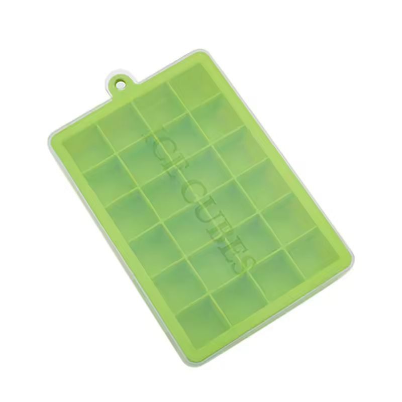 Venlohome Premium 24Cube Silicone Ice Tray With Lid FoodSafe Ice Drink Mold 5