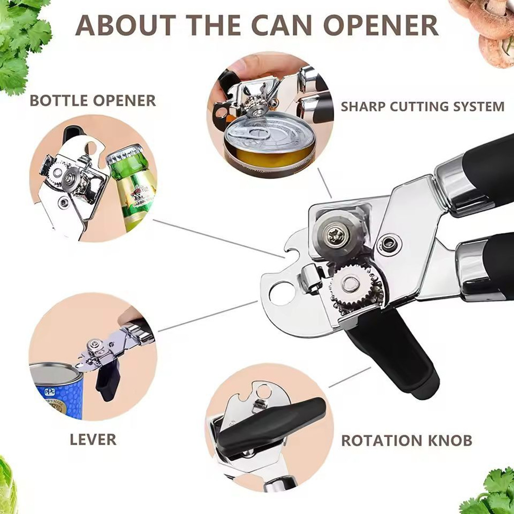 KitchenPro Stainless Steel SideCut Can Bottle Opener 5