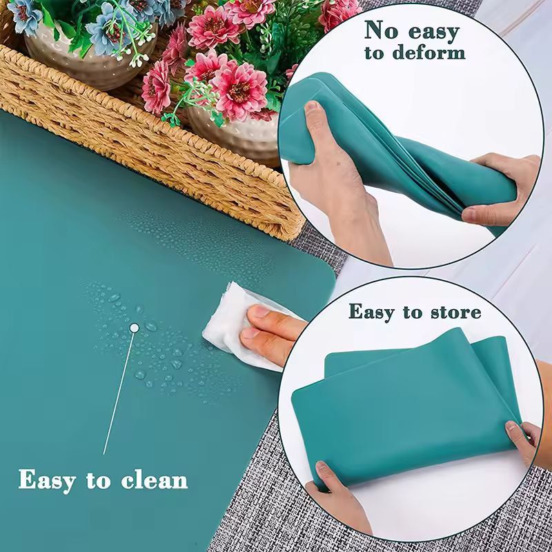 Large 236 By 157 In Silicone HeatResistant NonSlip Table Mat 1