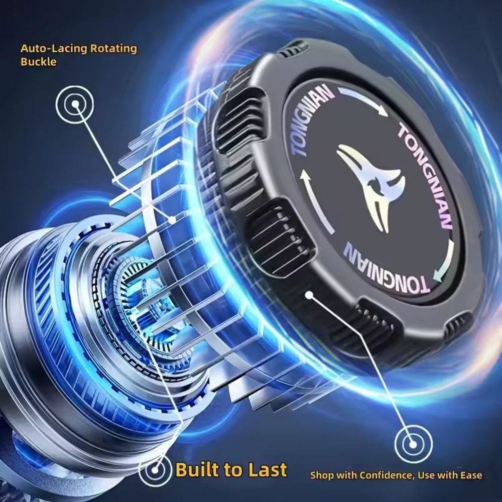 QuickFit NoTie Rotating Lace Set 6Piece Adjustable SlipOn Shoelace Kit For Sports Outdoor Shoes 3