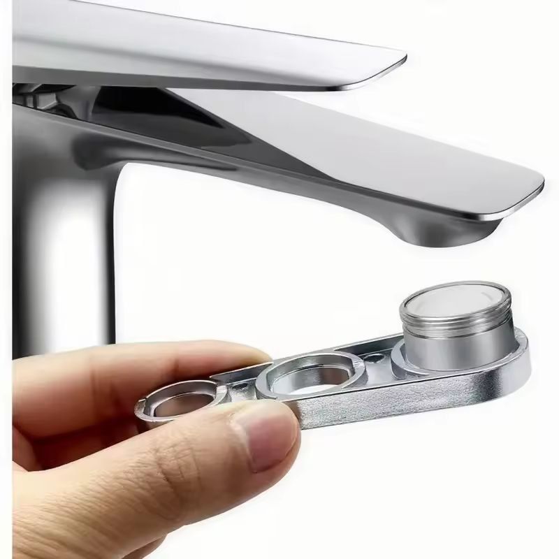 Universal 6in1 Faucet Aerator Key Wrench HeavyDuty Zinc Tool For Kitchen Bathroom Faucet Maintena 0