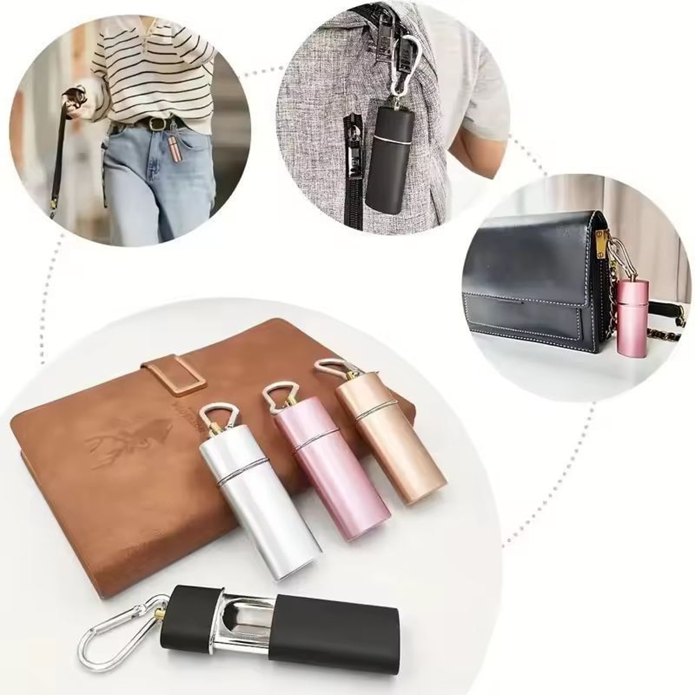 Compact Travel Pocket Ashtray LeakProof Durable For Car Travel Camping 4