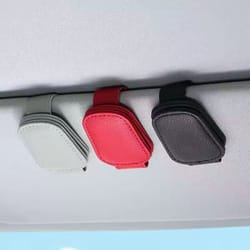 compact universal car visor organizer clip - easy sunglasses & ticket holder
