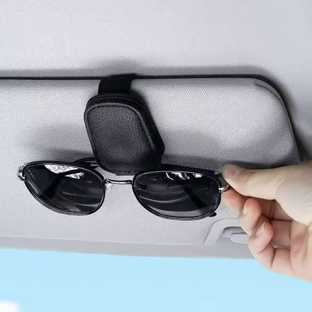 Compact Universal Car Visor Organizer Clip Easy Sunglasses Ticket Holder 2