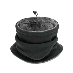 mens thermal knit neck gaiter – breathable, windproof fleece lined outdoor warmer