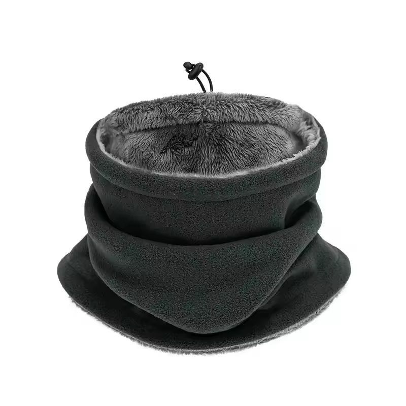 Mens Thermal Knit Neck Gaiter Breathable Windproof Fleece Lined Outdoor Warmer 0