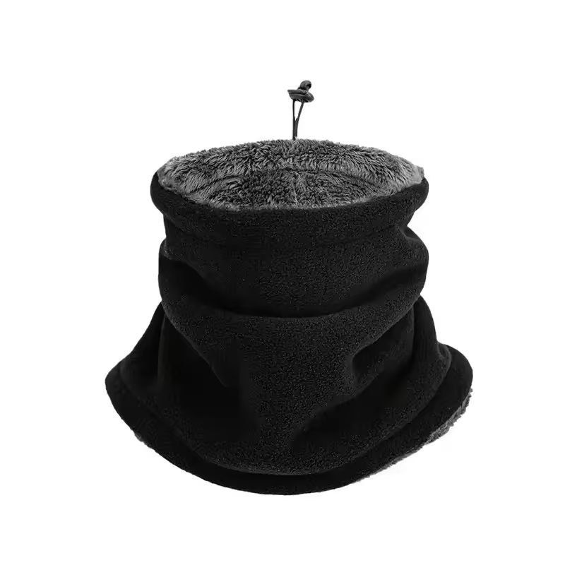 Mens Thermal Knit Neck Gaiter Breathable Windproof Fleece Lined Outdoor Warmer 1