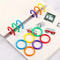 48Pack 15 Mm Colorful Plastic Loose Leaf Rings Versatile Binder Rings For DIY Albums Document Org 1