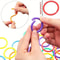 48Pack 15 Mm Colorful Plastic Loose Leaf Rings Versatile Binder Rings For DIY Albums Document Org 3