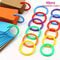 48Pack 15 Mm Colorful Plastic Loose Leaf Rings Versatile Binder Rings For DIY Albums Document Org 6
