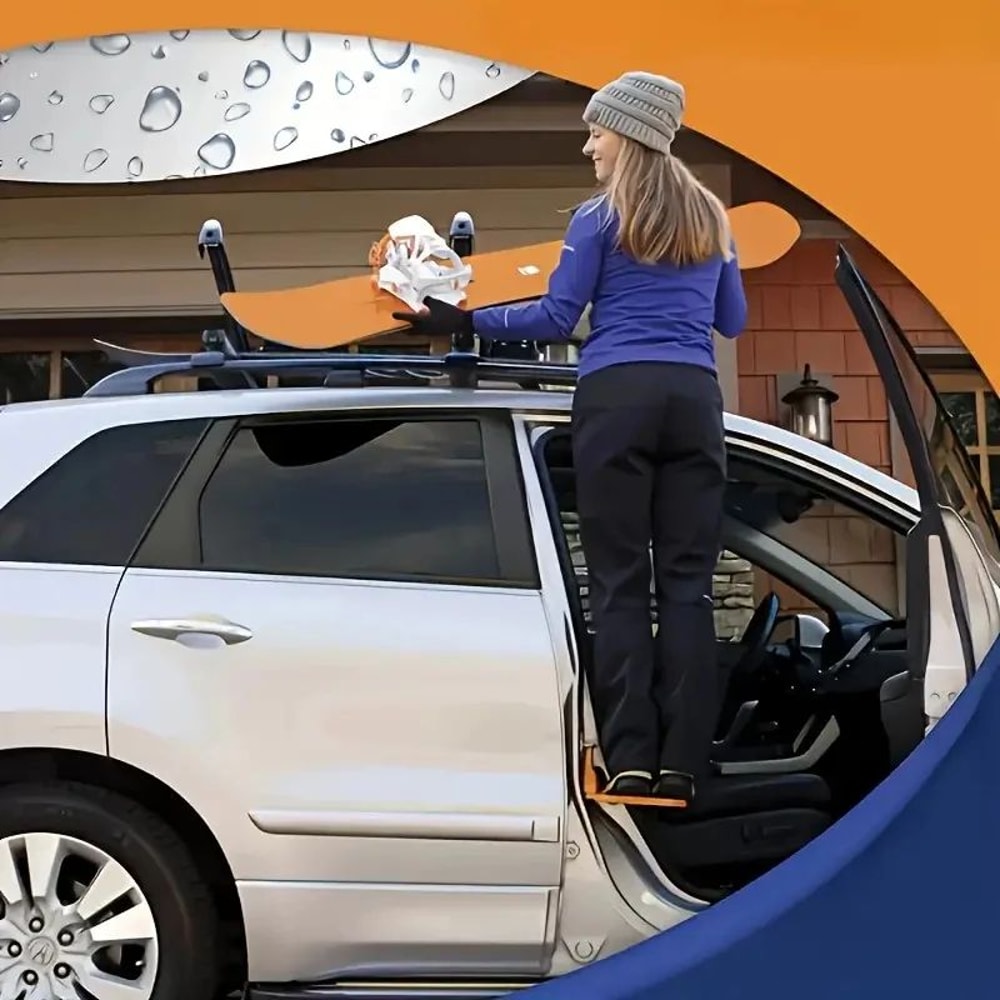 RoofRack EasyStep Universal Foldable Car Door Step For Easy Roof Access 2