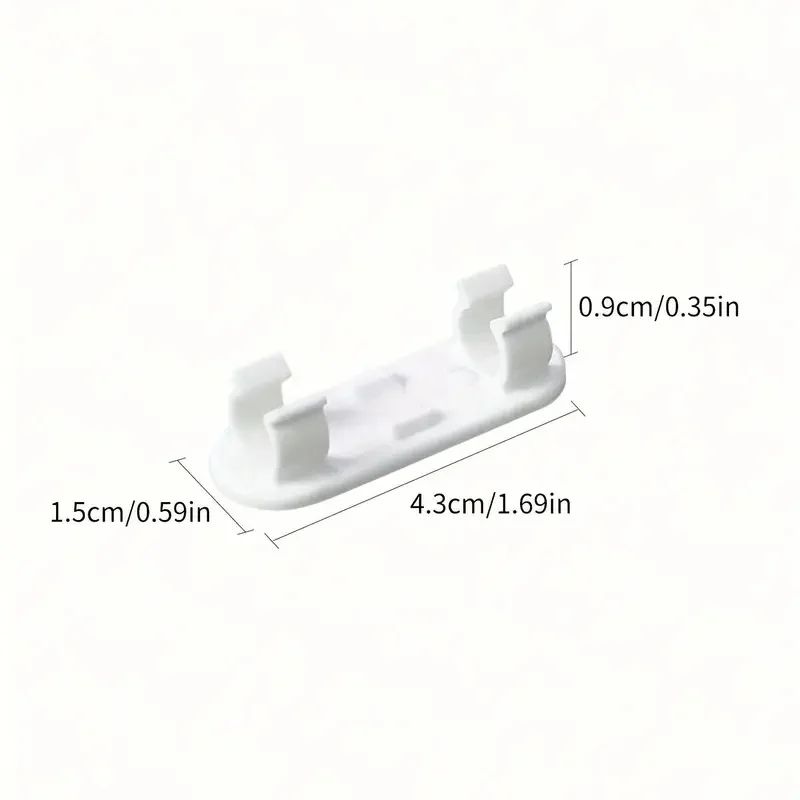 SlimLine 30Pack Adhesive Cable Clips Wire Organizer For Desk Wall 3