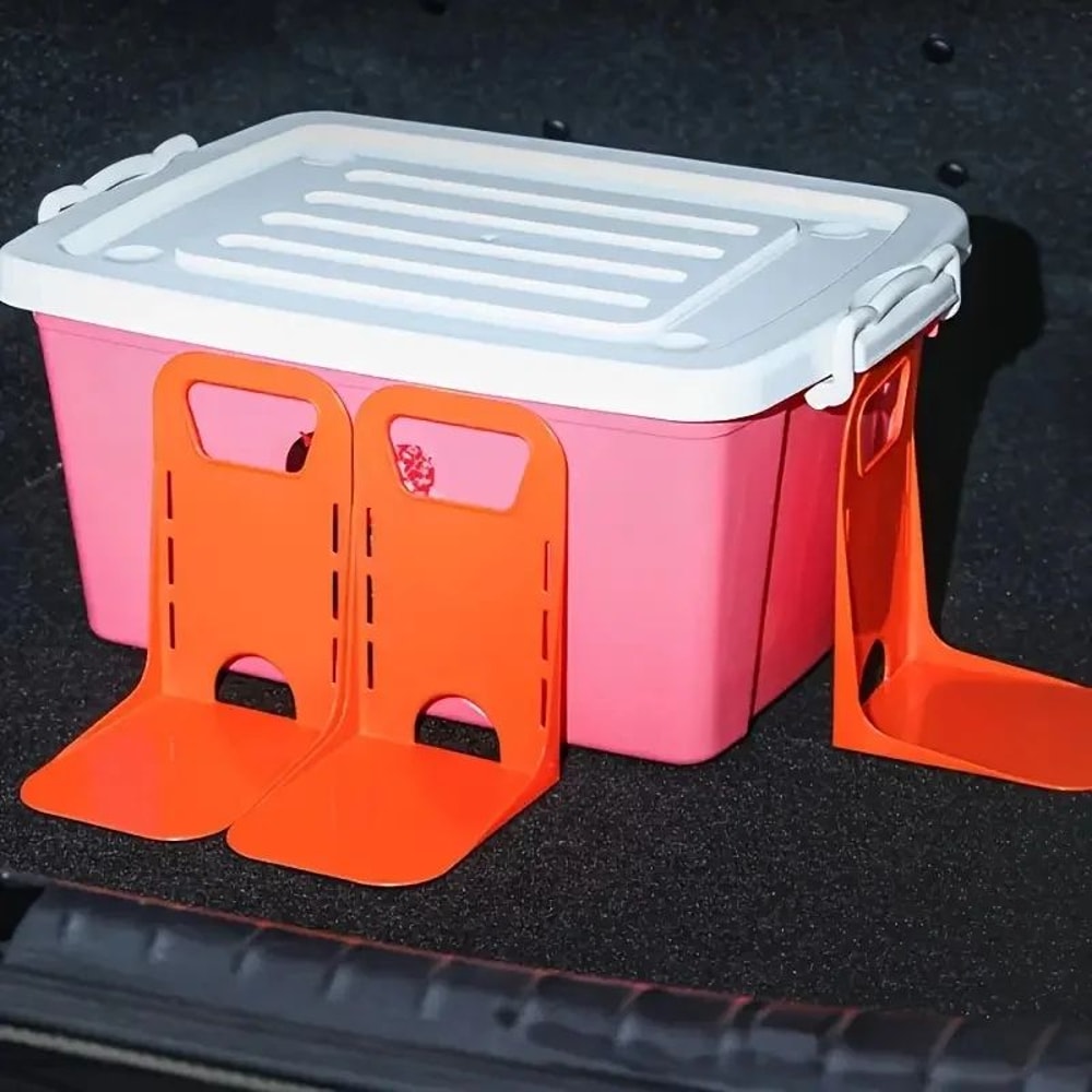 SecureHold Car Trunk Organizer Compact ABS Storage Box For Tidy Stable Cargo 5