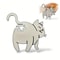 Cat Butt Bag Clip Set 3D Printed Food Bag Sealer Funny Chip Bag Clip For Cat Lovers 3
