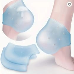 softstride gel heel protectors - washable silicone heel cushions for daily comfort & pain relief