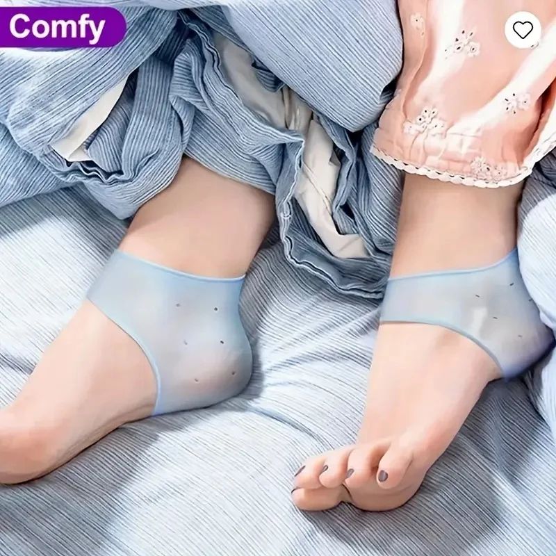 SoftStride Gel Heel Protectors Washable Silicone Heel Cushions For Daily Comfort Pain Relief 2