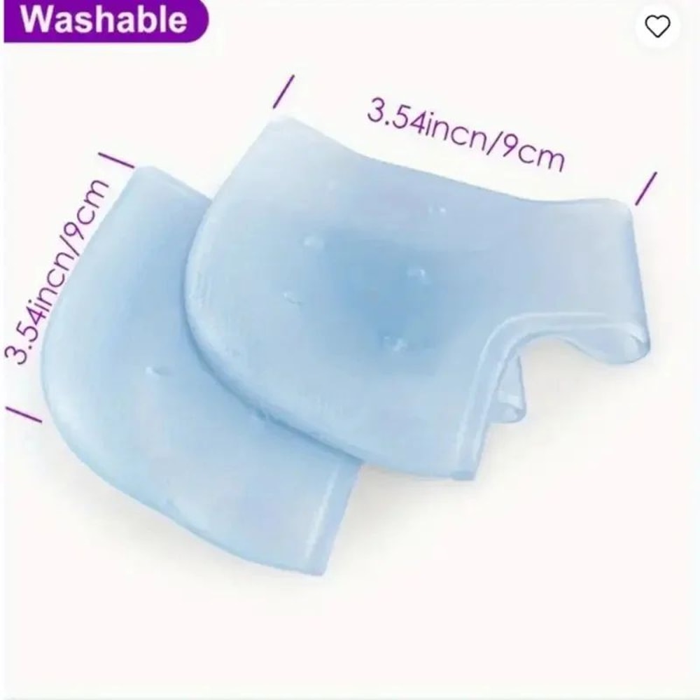 SoftStride Gel Heel Protectors Washable Silicone Heel Cushions For Daily Comfort Pain Relief 5