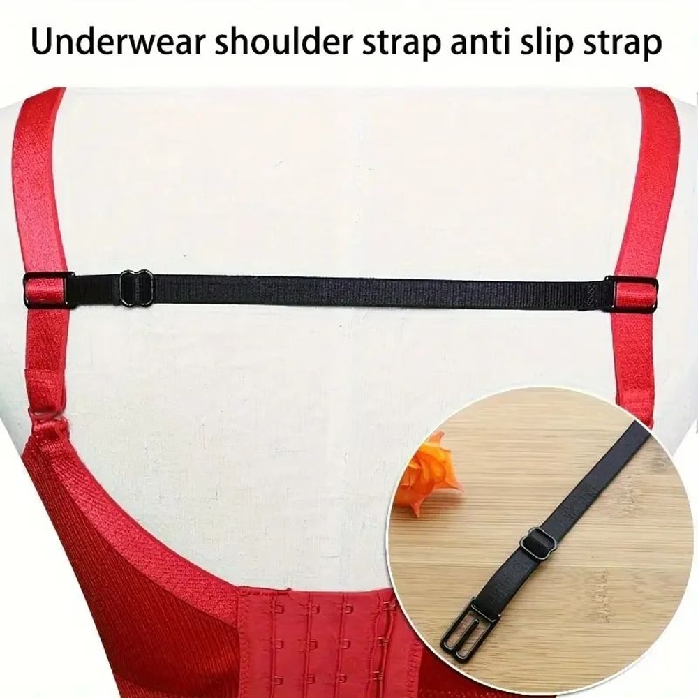 ComfortFit Adjustable Bra Strap Holders AntiSlip NoShow Support Clips 3Pack 4