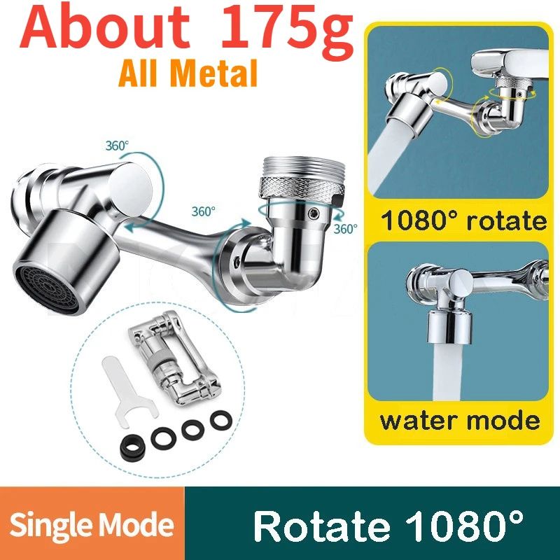 1080 Rotating Kitchen Bathroom Faucet Sprayer Head Universal 2224 Mm Aerator Nozzle 6