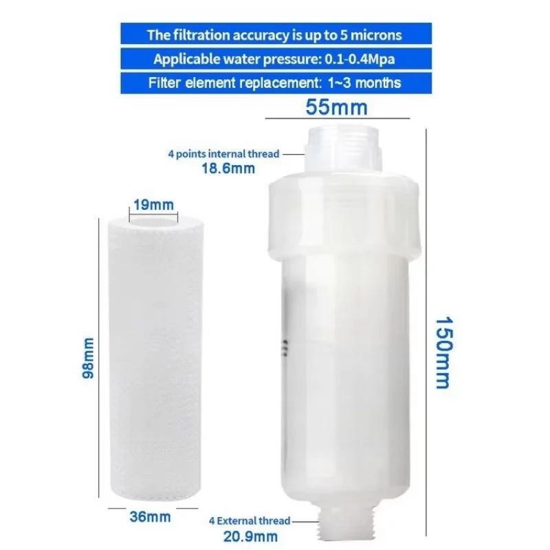 Superior 5Inch PreFilter Cartridge For Washing Machine Water Filter Sediment Purifier 4