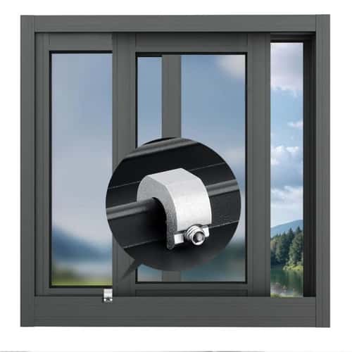 SecureGlide Aluminum Sliding Window & Door Stopper (3/5/10 pcs) – Anti-Theft & Child Safety Lock