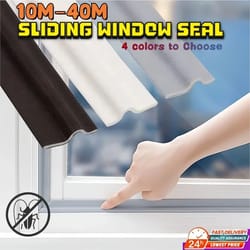 energyguard self-adhesive foam weather seal strip (20/30/40 m) - sliding door & window gap filler